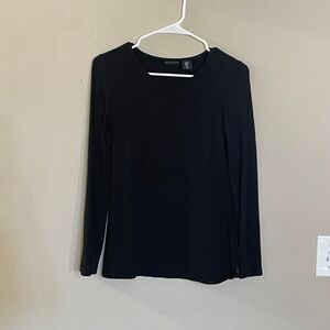 Size XS Willi Smith modal black shirt long sleeve